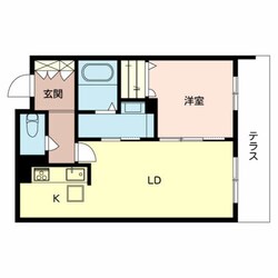 白鷺駅 徒歩2分 1階の物件間取画像